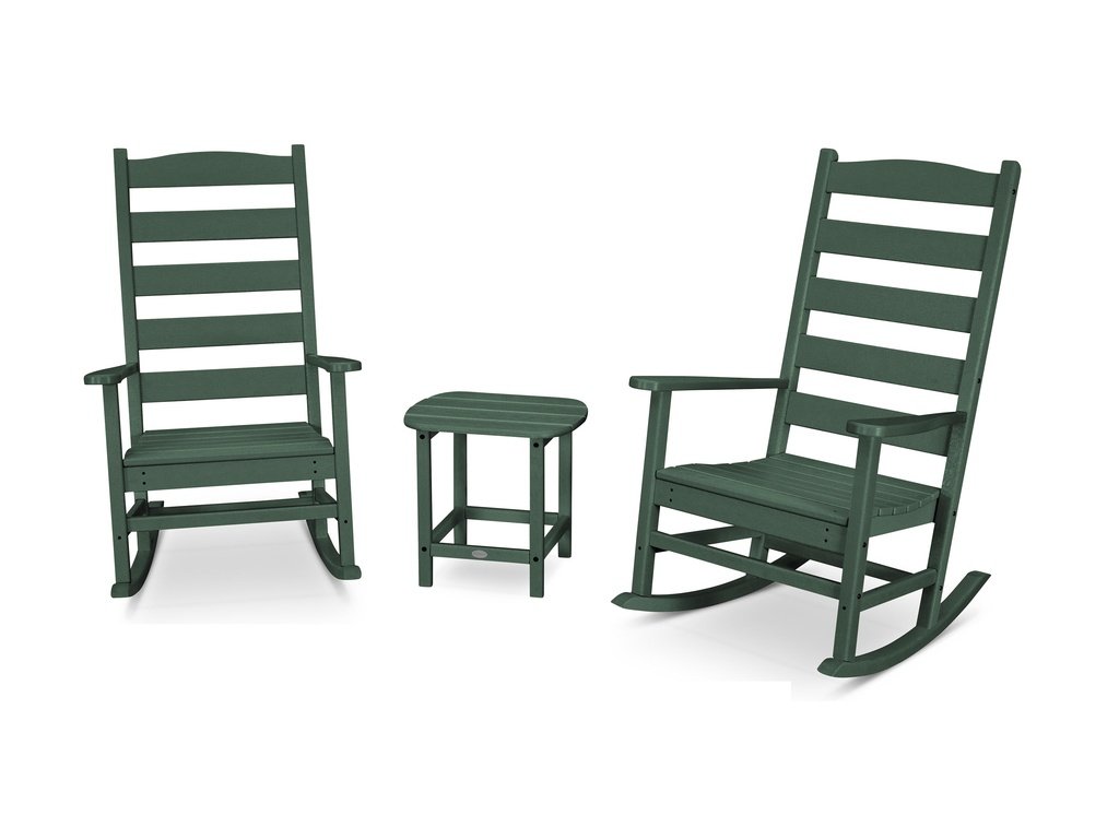 Shaker 3-Piece Porch Rocking Chair Set Photo