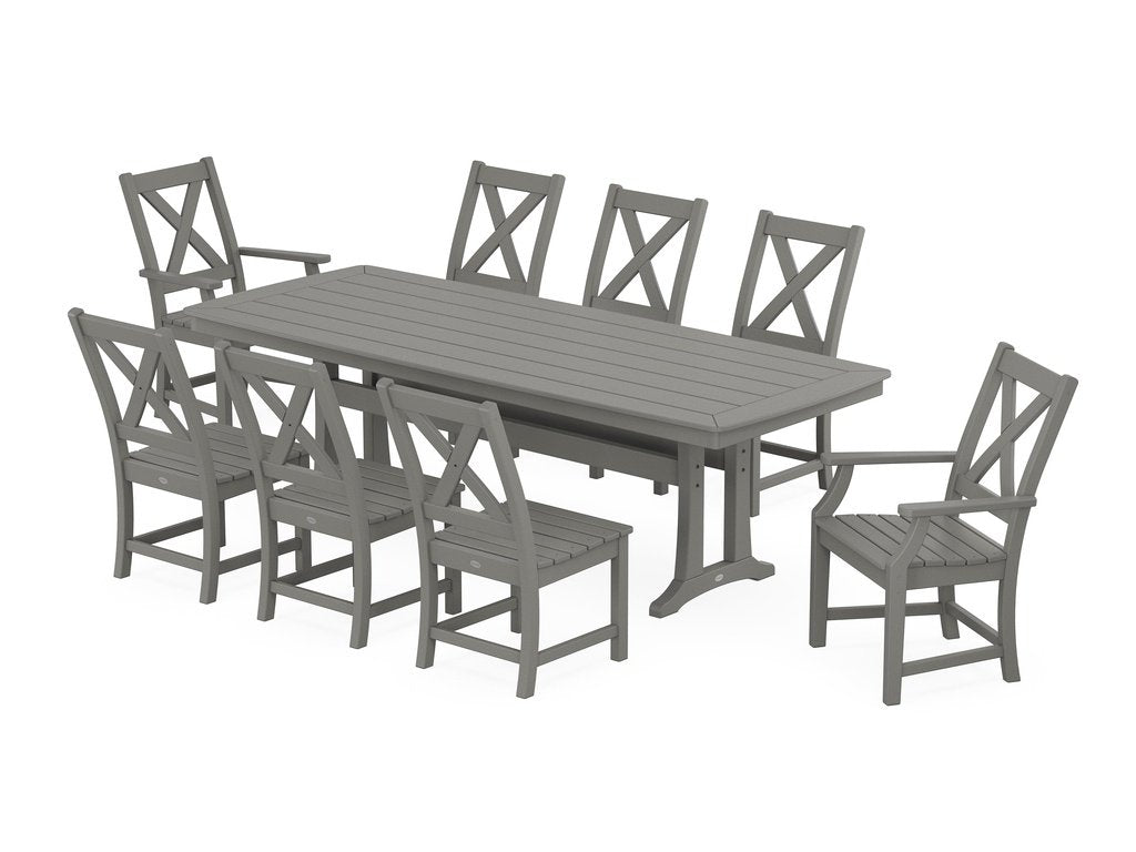 Braxton 9-Piece Dining Set with Trestle Legs Photo