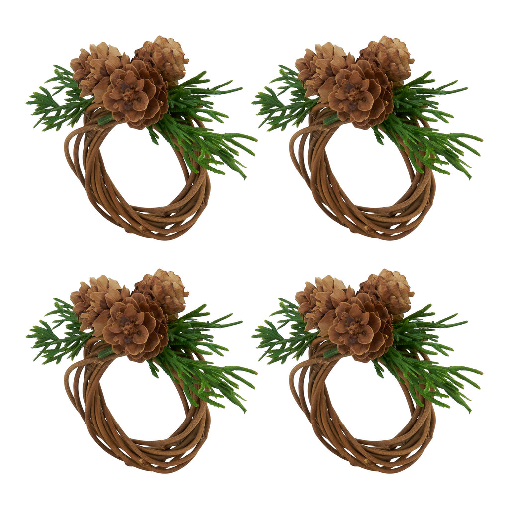 Rustic Charm Pine Cone Napkin Ring - Retreat Home Furniture