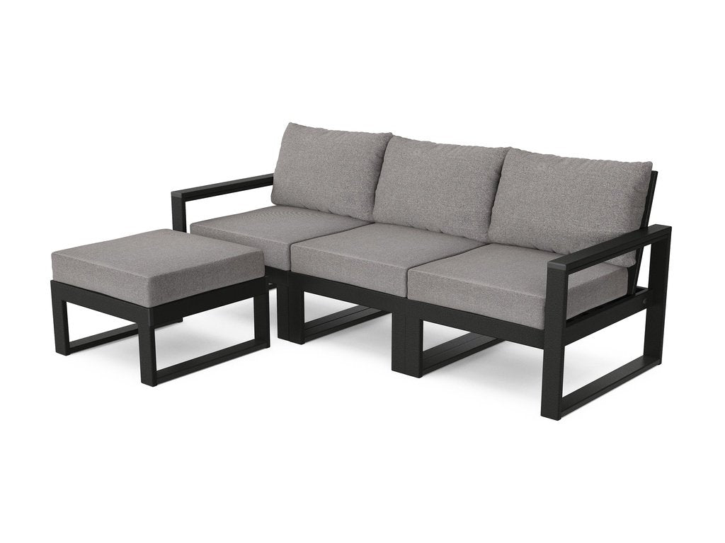 EDGE 4-Piece Modular Deep Seating Set with Ottoman Photo