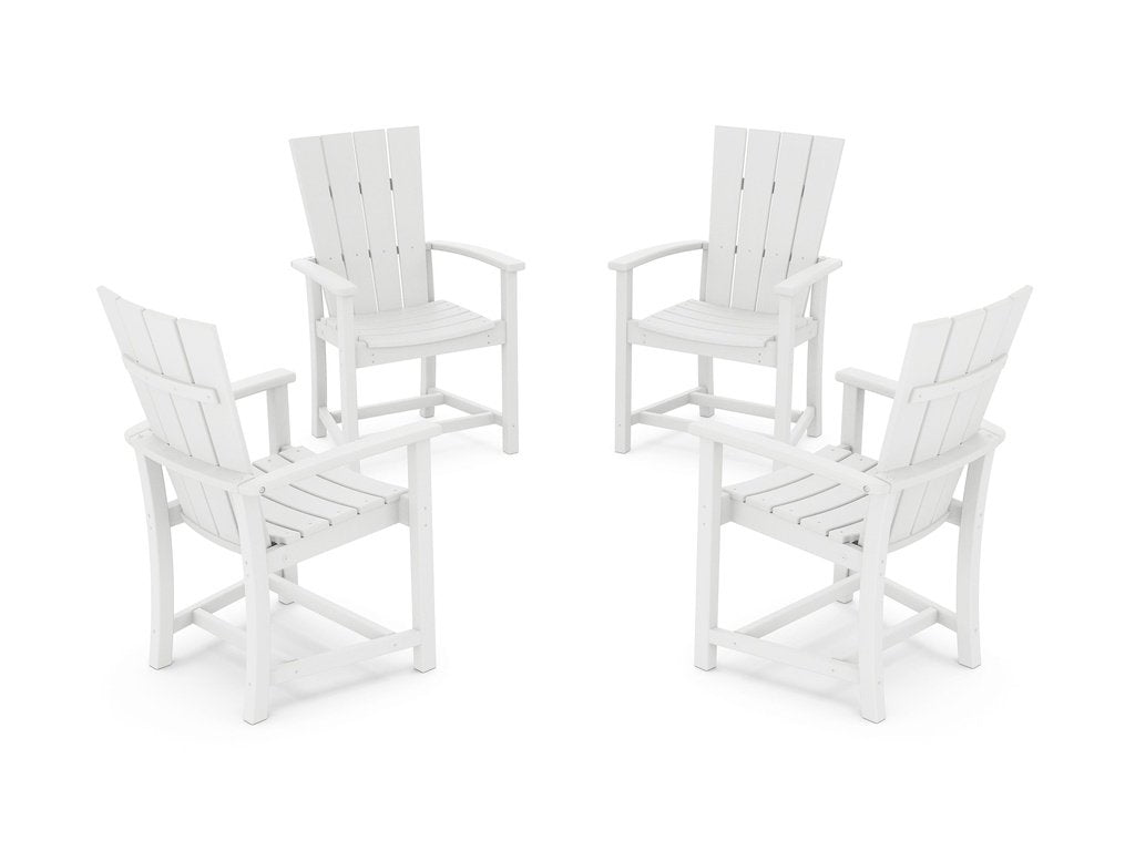 Quattro 4-Piece Upright Adirondack Conversation Set Photo