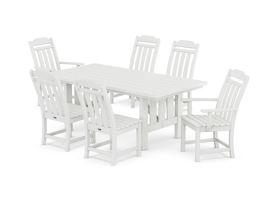 Country Living 7-Piece Dining Set with Mission Table Photo