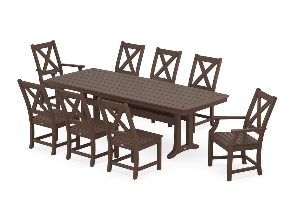 Braxton 9-Piece Dining Set with Trestle Legs Photo