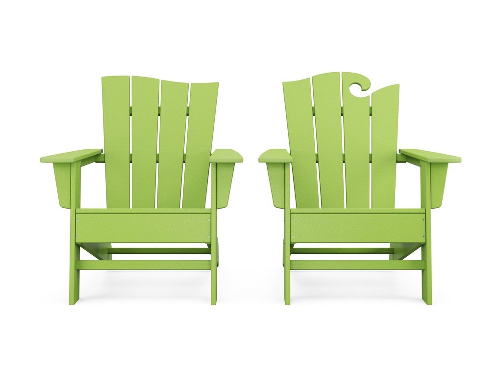 Wave 2-Piece Adirondack Set with The Wave Chair Left Photo