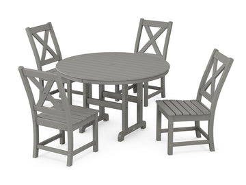 Braxton Side Chair 5-Piece Round Dining Set Photo