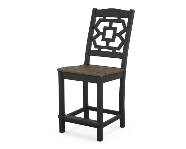 Chinoiserie Counter Side Chair | Natural Finish - Retreat Home Furniture