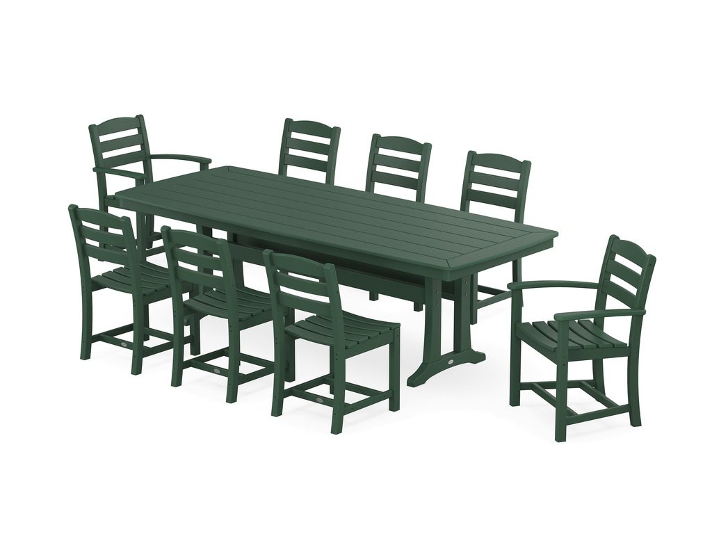 La Casa Café 9-Piece Dining Set with Trestle Legs Photo