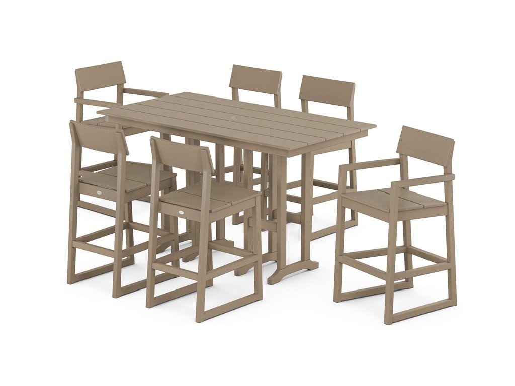 EDGE 7-Piece Farmhouse Bar Set Photo