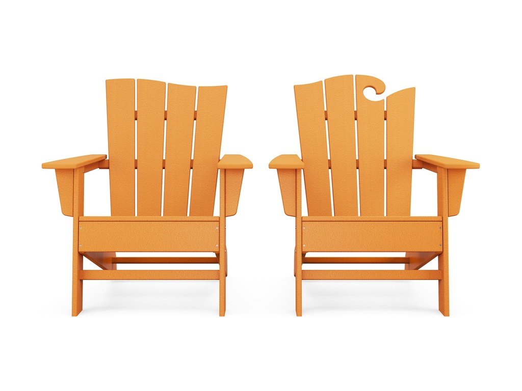 Wave 2-Piece Adirondack Set with The Wave Chair Left Photo