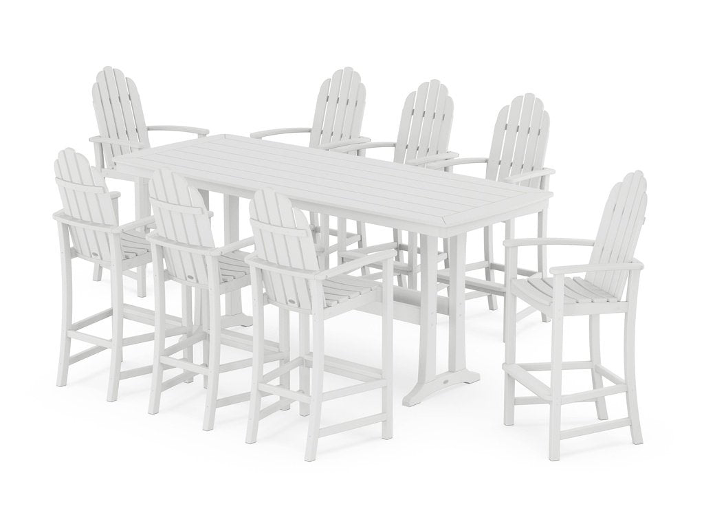 Classic Adirondack 9-Piece Bar Set with Trestle Legs Photo