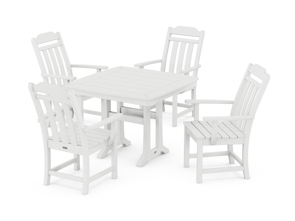 Country Living 5-Piece Dining Set with Trestle Legs Photo