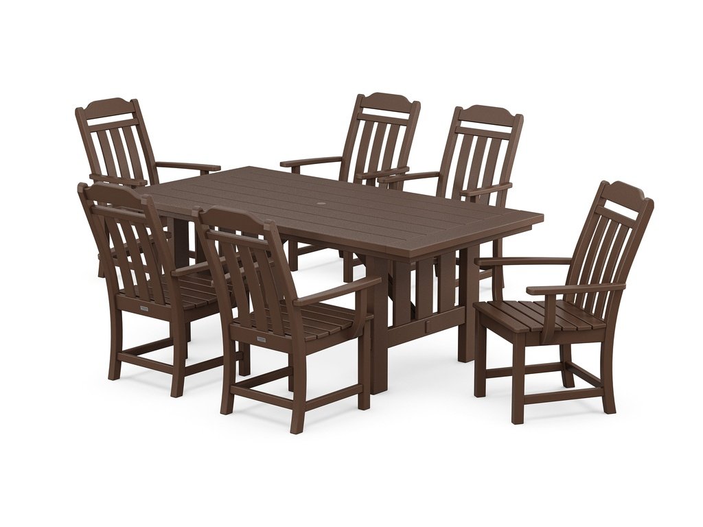 Country Living Arm Chair 7-Piece Mission Dining Set Photo