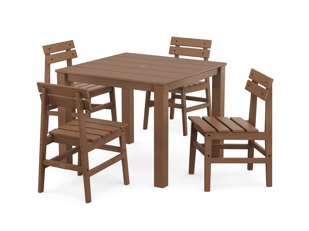 Modern Studio Plaza Chair 5-Piece Parsons Dining Set Photo