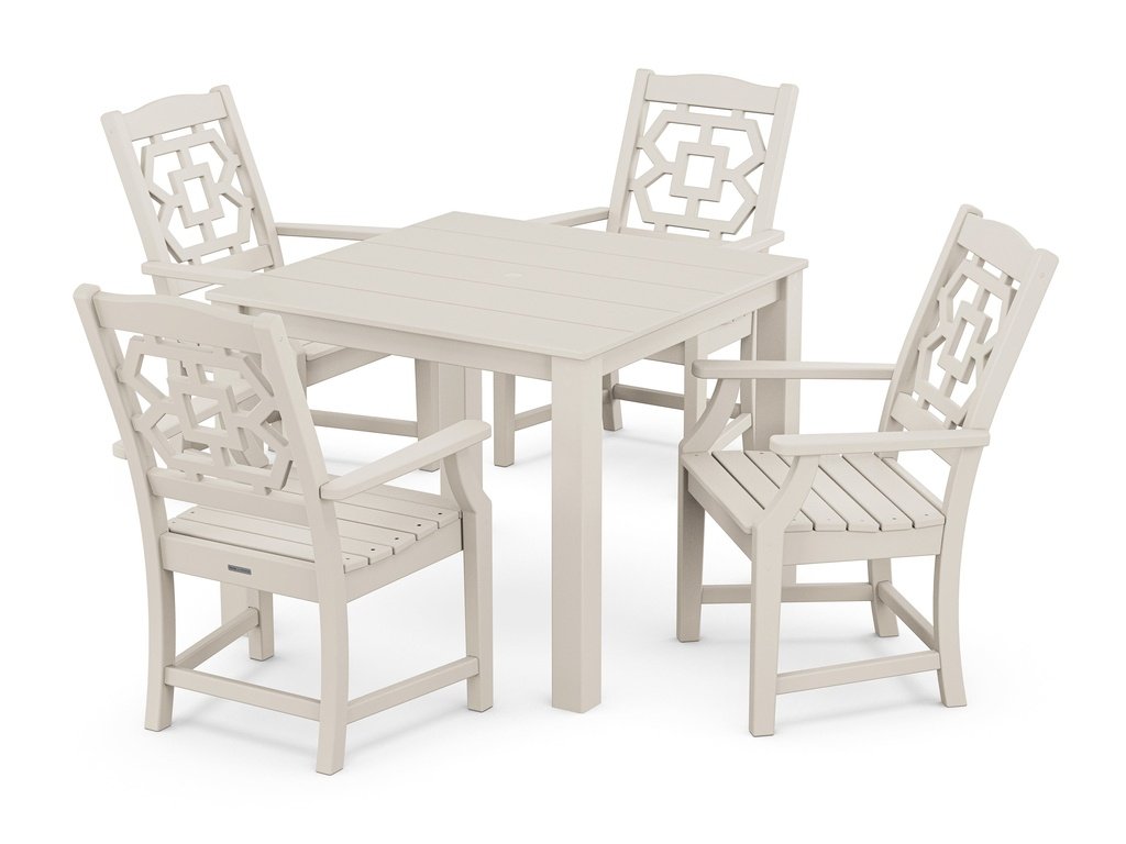 Chinoiserie 5-Piece Parsons Dining Set Photo