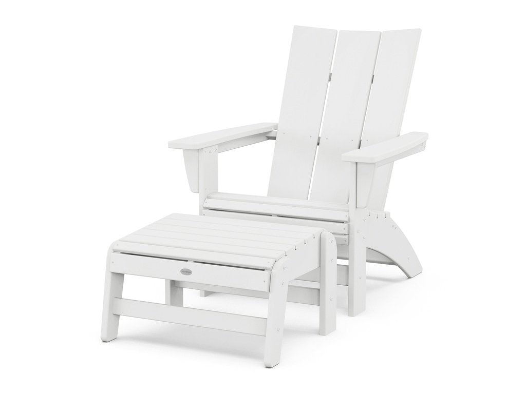 Modern Grand Adirondack Chair with Ottoman Photo