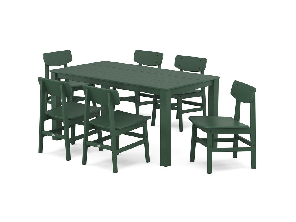 Modern Studio Urban Chair 7-Piece Parsons Table Dining Set Photo