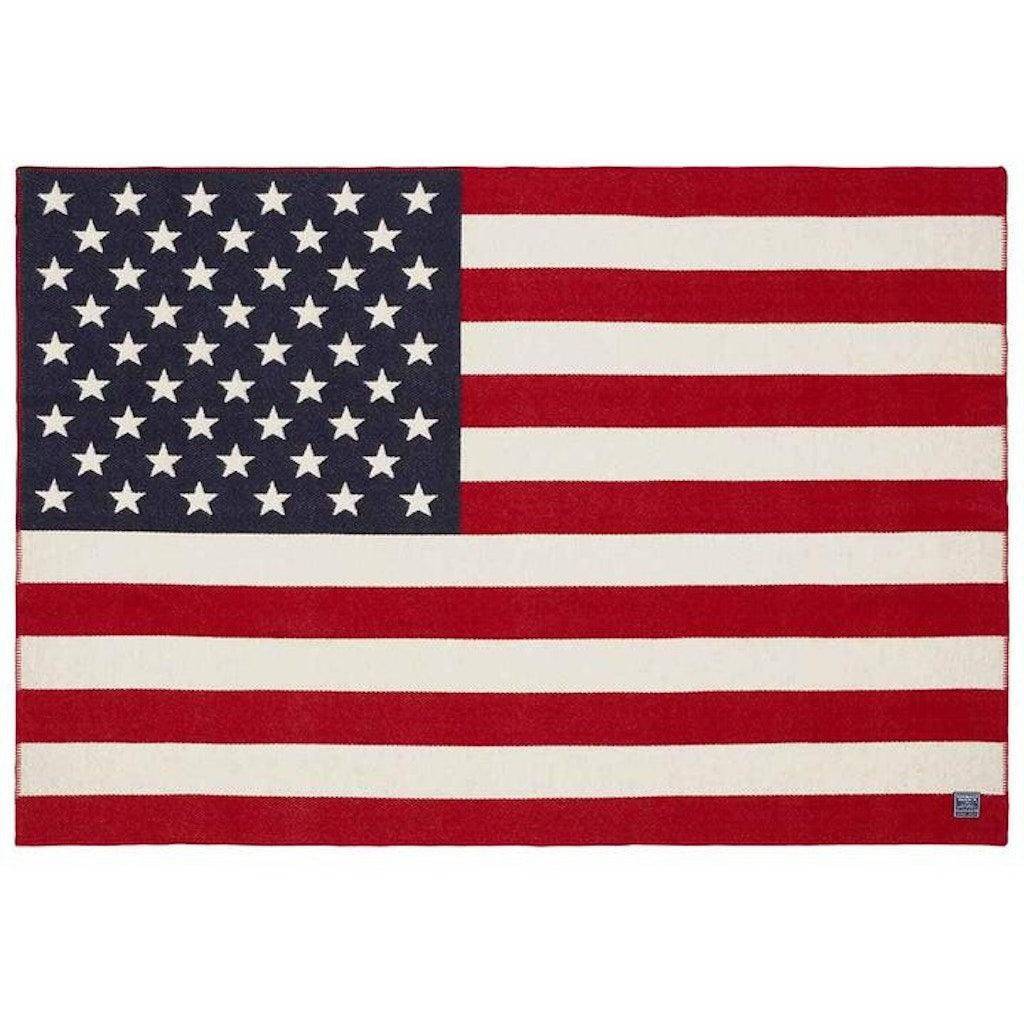 American Flag Wool Throw