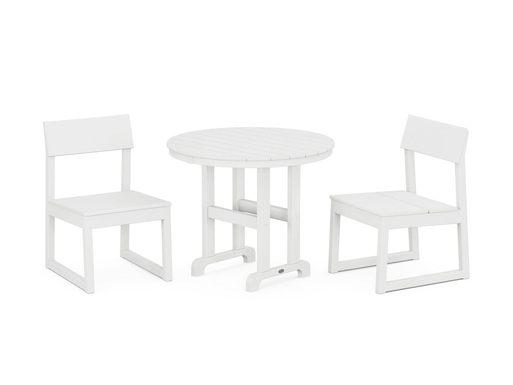 EDGE Side Chair 3-Piece Round Dining Set Photo