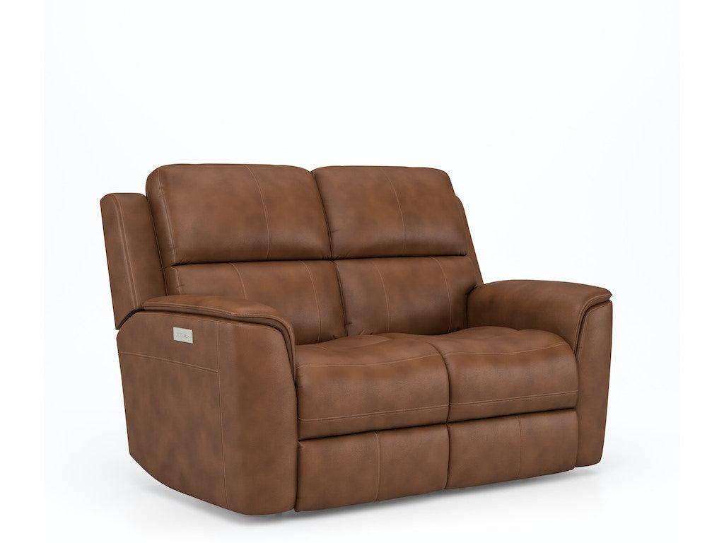 Henry Power Reclining Loveseat with Power Headrests and Lumbar 1041-60PH - Retreat Home Furniture