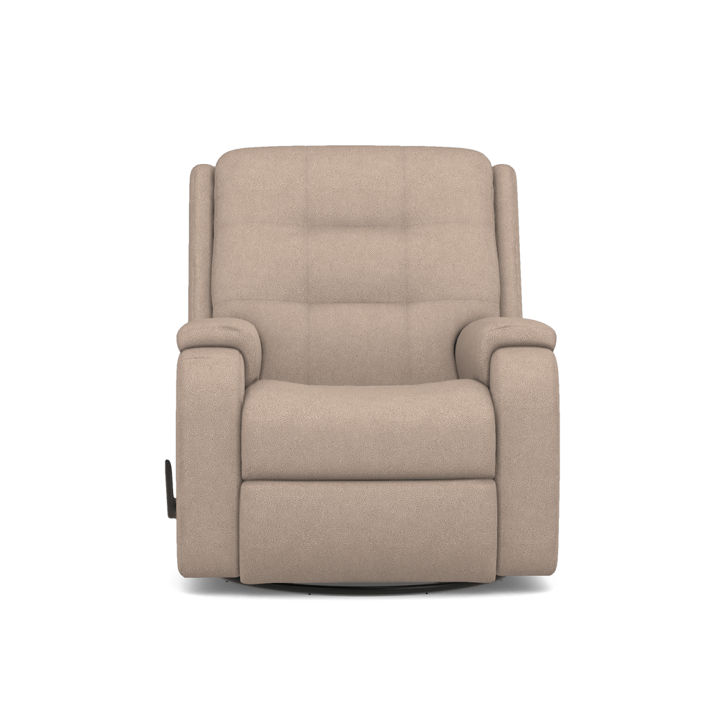 Arlo Manual Swivel Gliding Recliner | Sand - Retreat Home Furniture