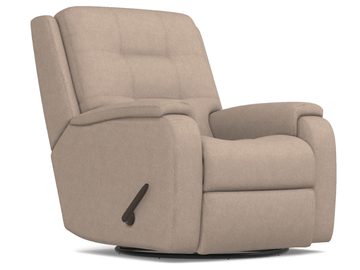 Arlo Manual Swivel Gliding Recliner | Sand - Retreat Home Furniture