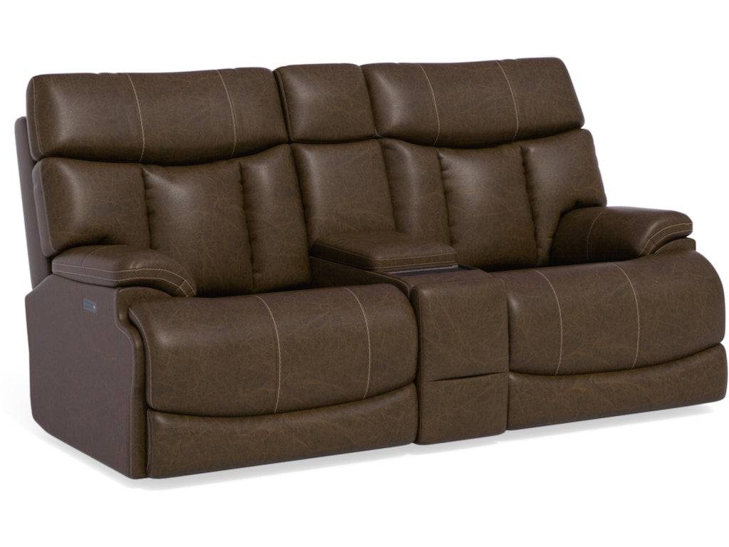 Clive Power Reclining Loveseat with Console