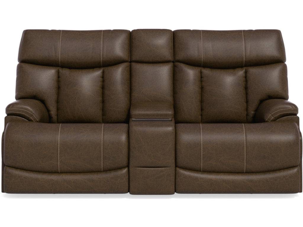 Clive Power Reclining Loveseat with Console