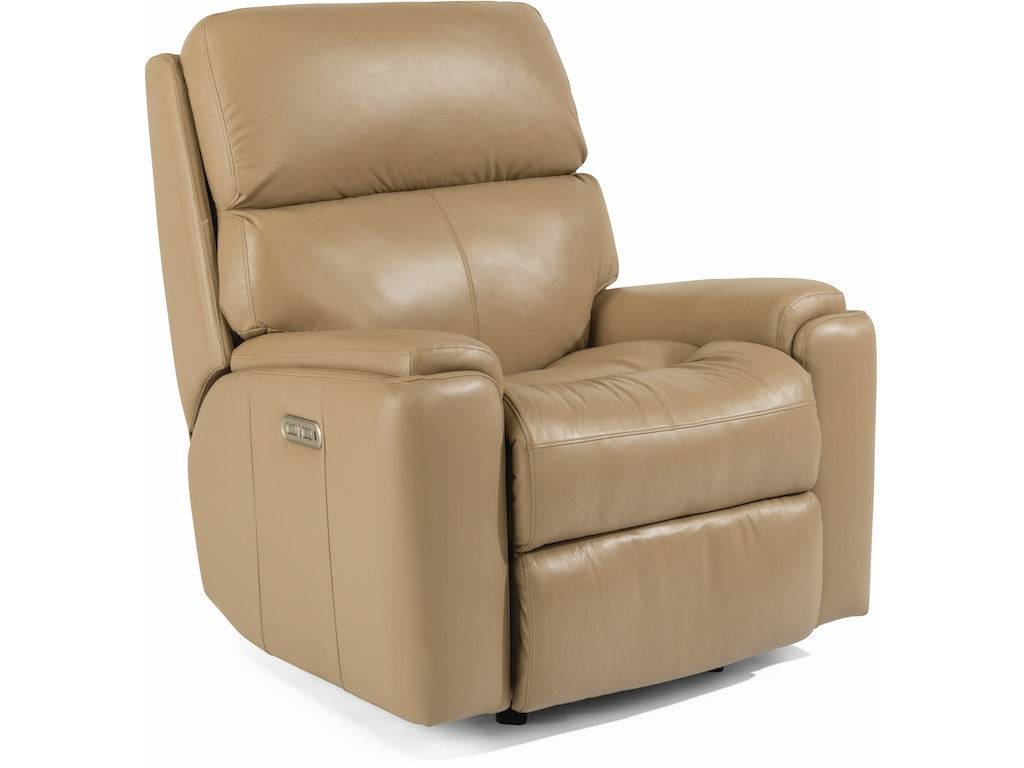 Rio Leather Power Recliner with Power Headrest