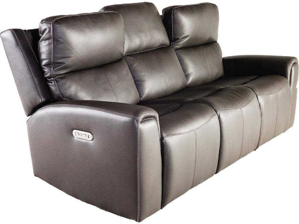 Jarvis Leather Reclining Sofa with Power Headrests