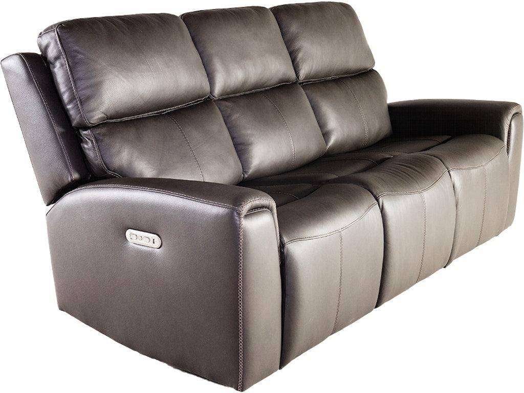 Jarvis Leather Reclining Sofa with Power Headrests