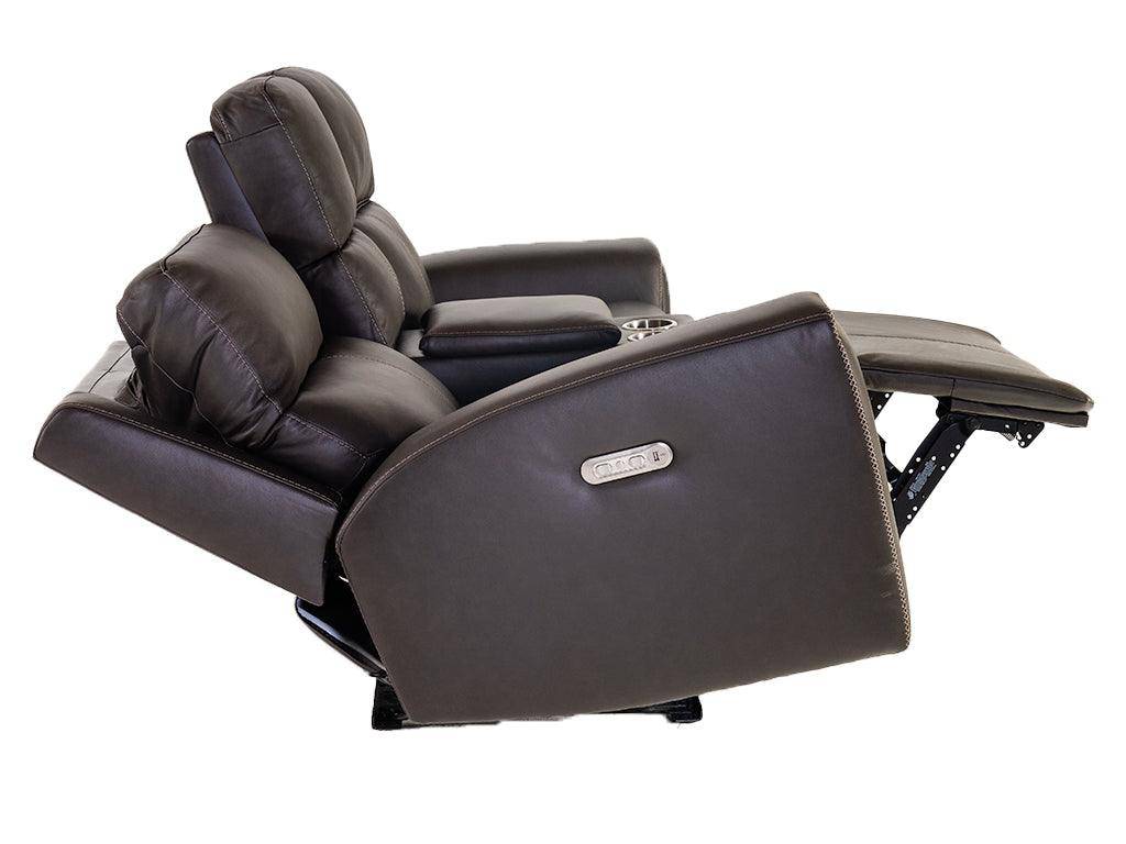 Jarvis Power Reclining Loveseat with Console & Power Headrests - Retreat Home Furniture