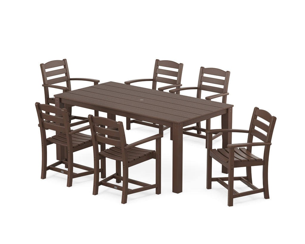 La Casa Cafe' Arm Chair 7-Piece Parsons Dining Set Photo