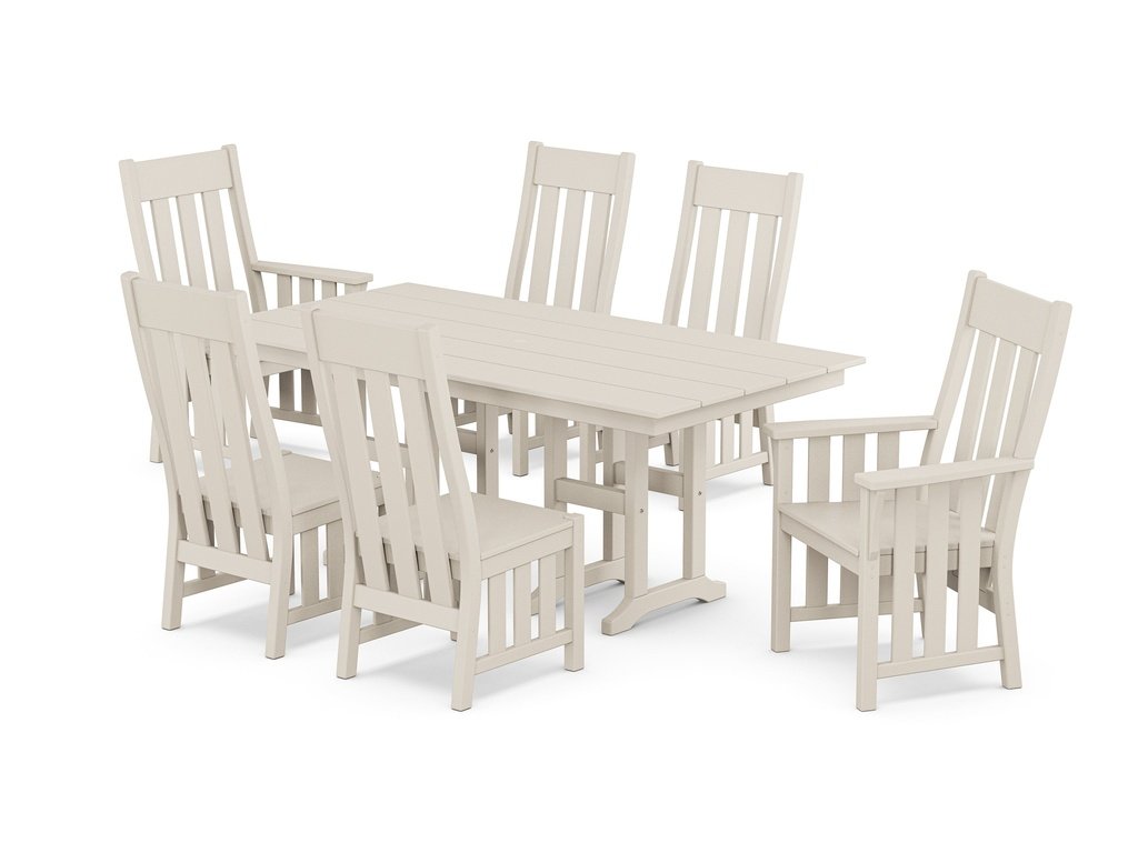 Acadia 7-Piece Farmhouse Dining Set Photo