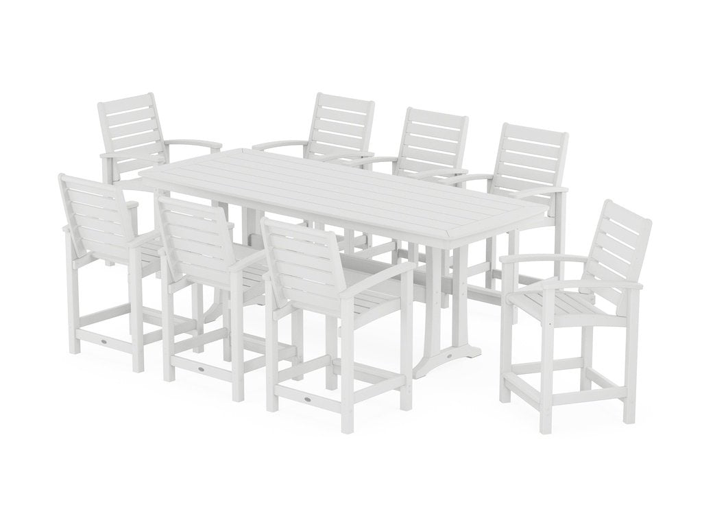 Signature 9-Piece Counter Set with Trestle Legs Photo