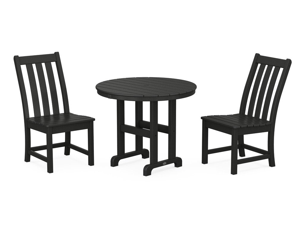 Vineyard Side Chair 3-Piece Round Dining Set Photo