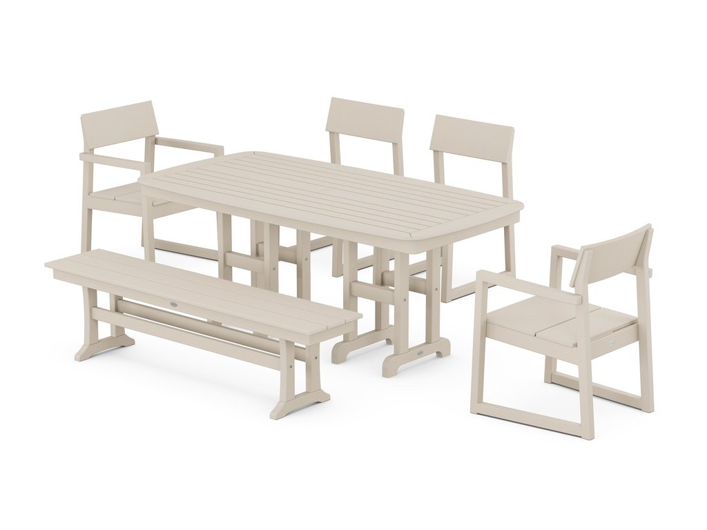 EDGE 6-Piece Dining Set with Bench Photo