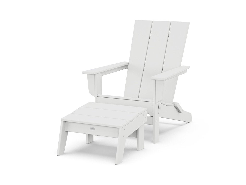 Modern Studio Folding Adirondack Chair with Ottoman Photo