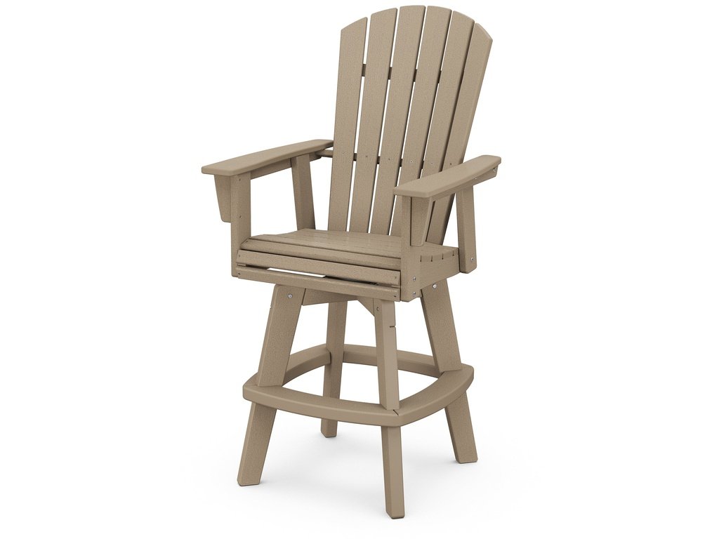 Nautical Curveback Adirondack Swivel Bar Chair Photo