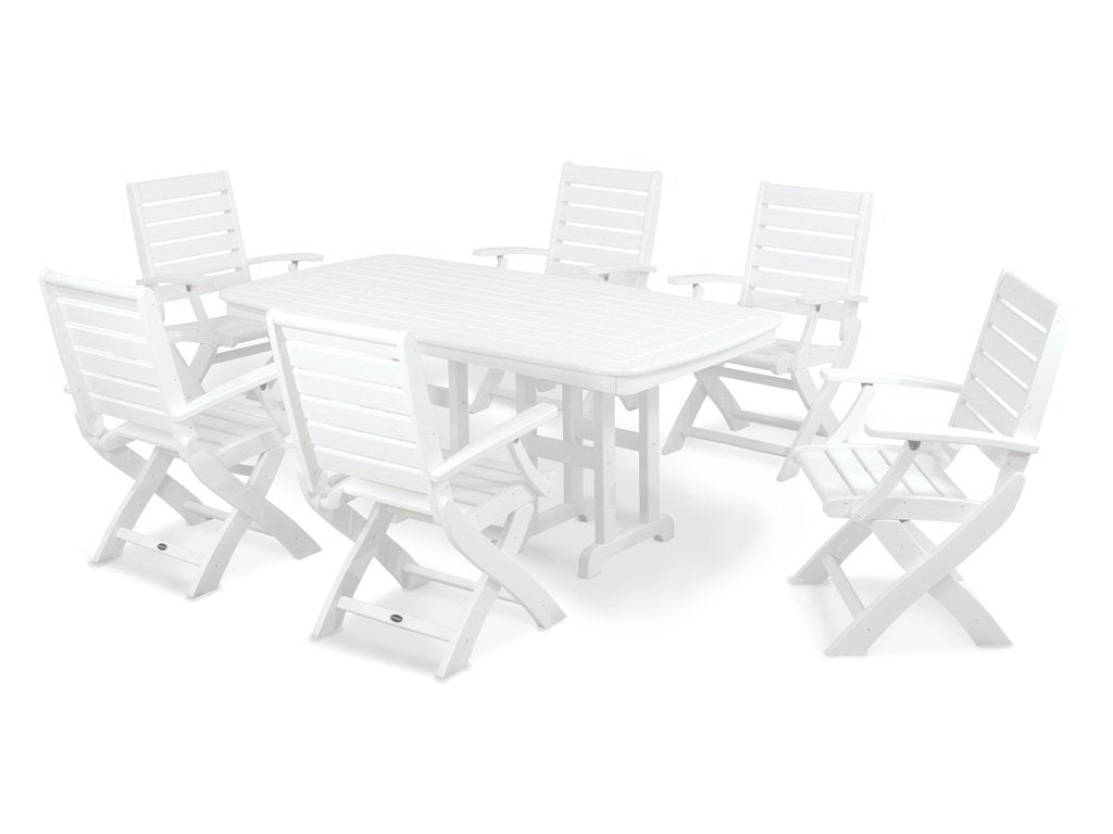 Signature Folding Chair 7-Piece Dining Set Photo