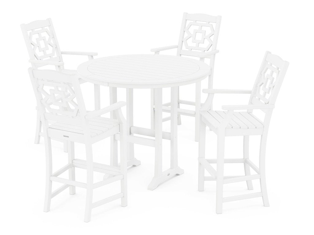 Chinoiserie 5-Piece Round Bar Set Photo