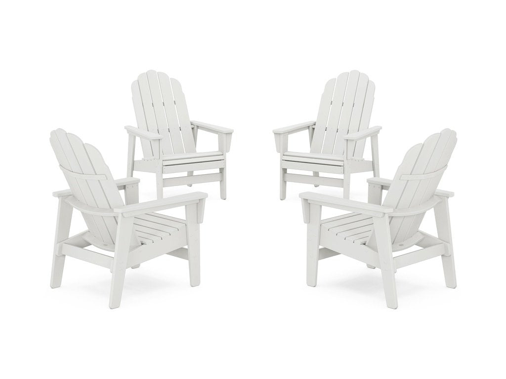 4-Piece Vineyard Grand Upright Adirondack Chair Conversation Set Photo