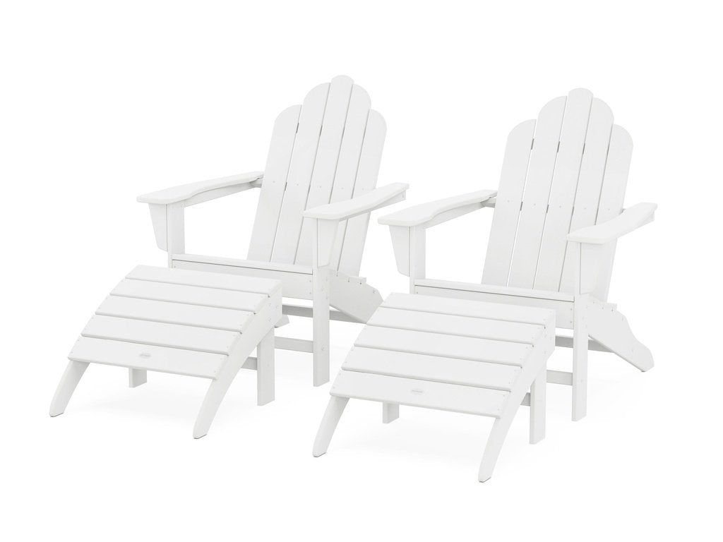 Long Island Adirondack Chair 4-Piece Set with Ottomans Photo