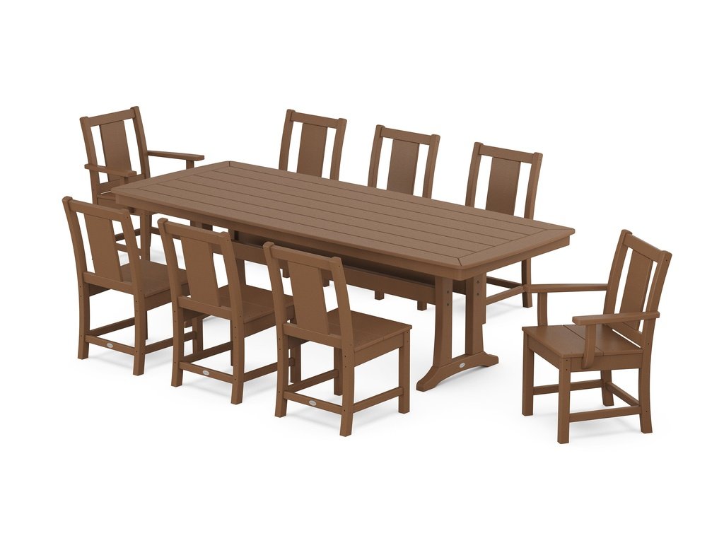 Prairie 9-Piece Dining Set with Trestle Legs Photo