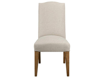 Dutton Round Top Upholstered Side Chair with Fabric Seat