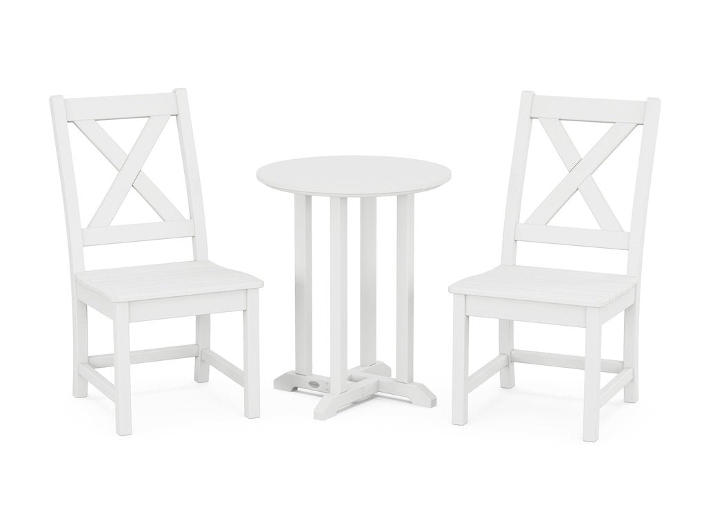 Braxton Side Chair 3-Piece Round Dining Set Photo