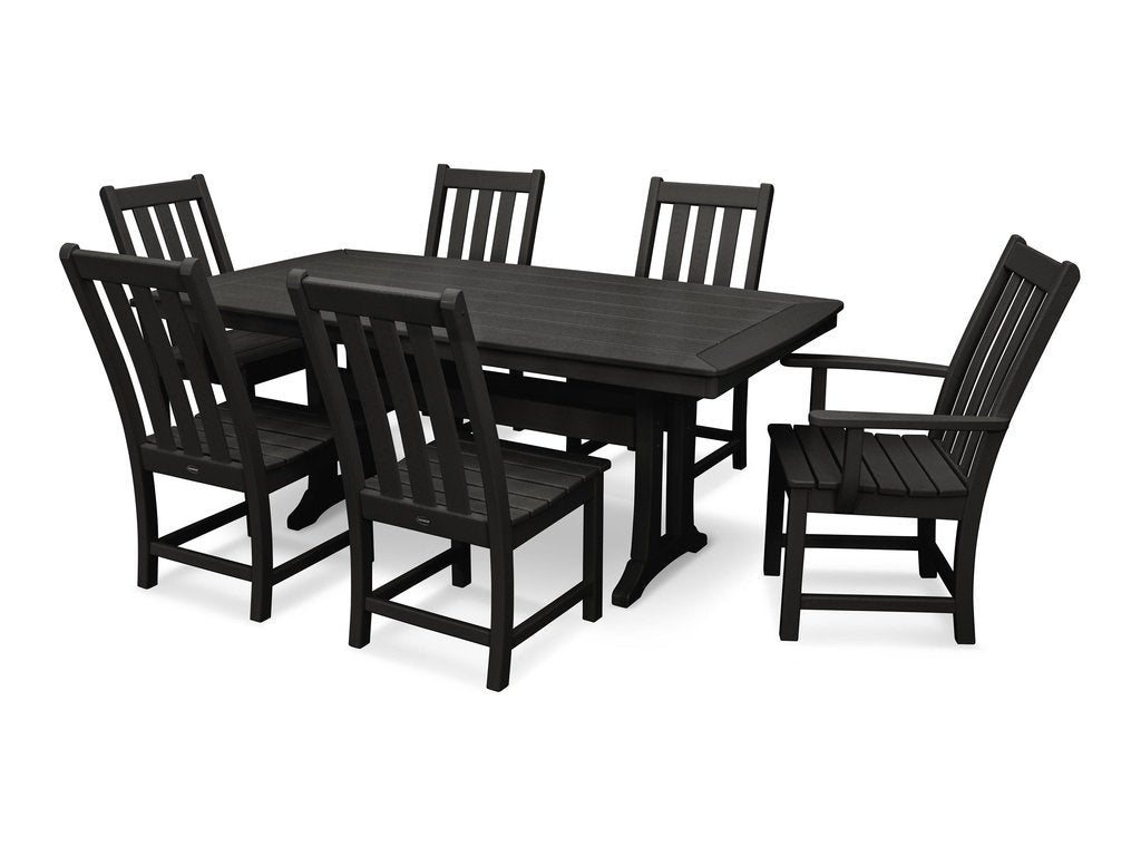 Vineyard 7-Piece Dining Set with Trestle Legs Photo