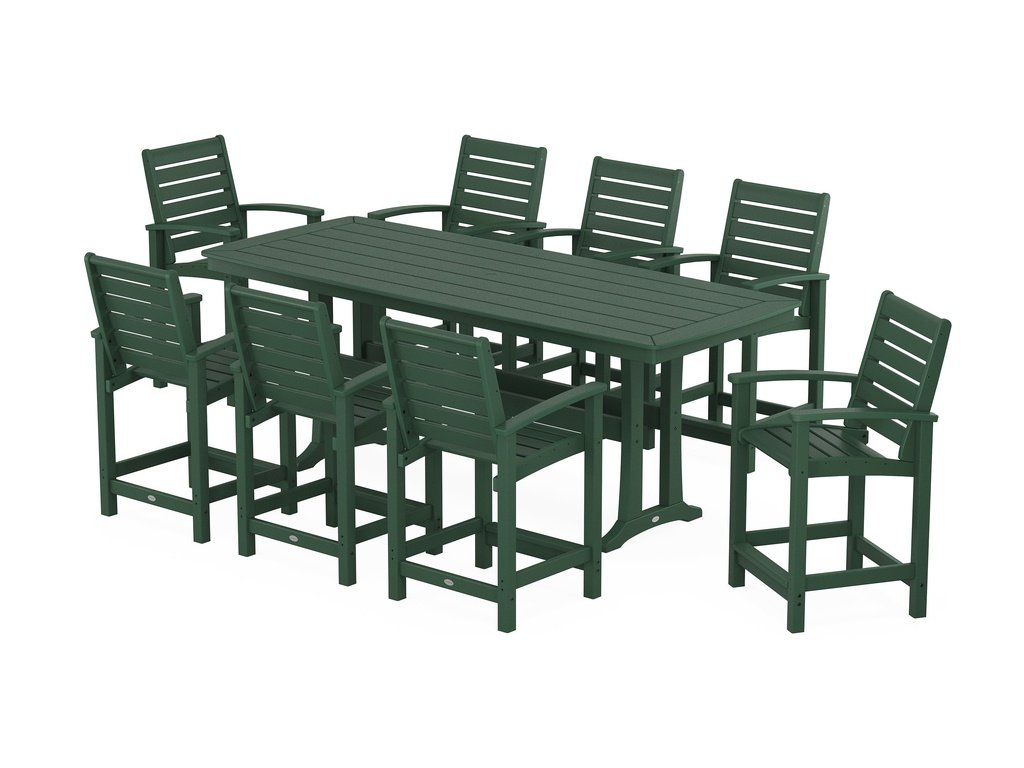 Signature 9-Piece Counter Set with Trestle Legs Photo