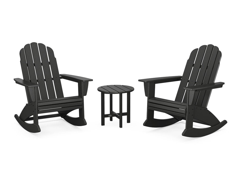 Vineyard Curveback 3-Piece Adirondack Rocking Chair Set Photo