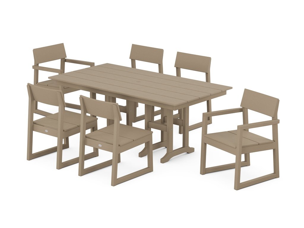 EDGE 7-Piece Farmhouse Dining Set Photo