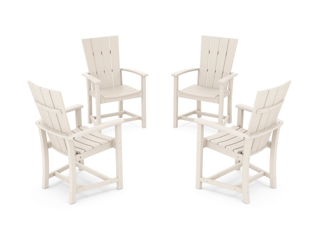 Quattro 4-Piece Upright Adirondack Conversation Set Photo